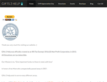Tablet Screenshot of gifts2help.org